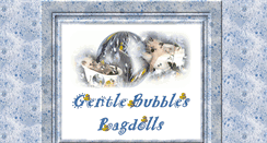 Desktop Screenshot of gentlebubblesragdolls.ca